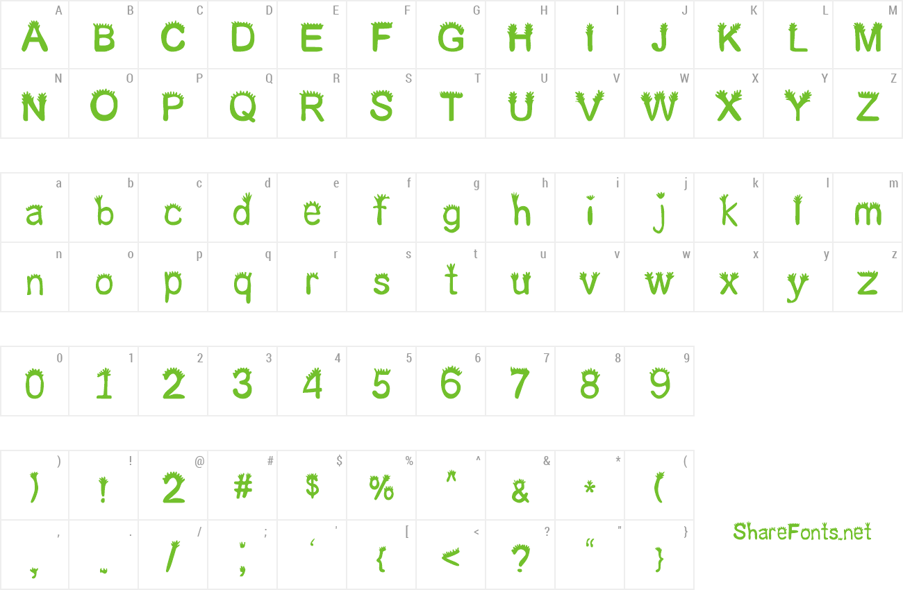 Font butch crew preview